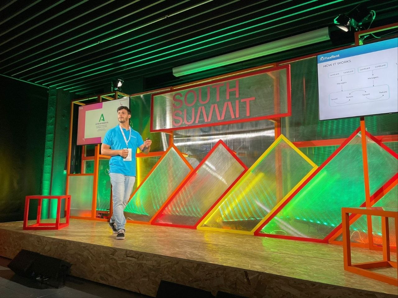 Francisco on stage at South Summit