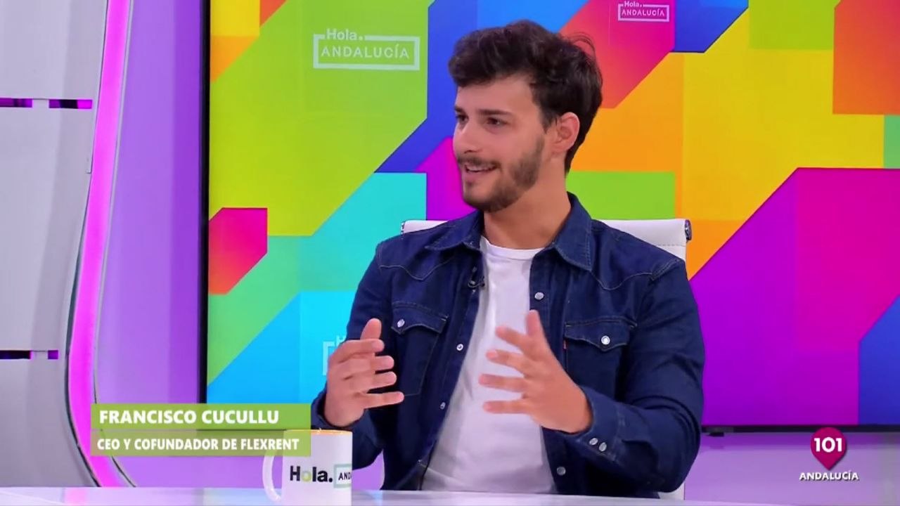 Francisco on TV close-up